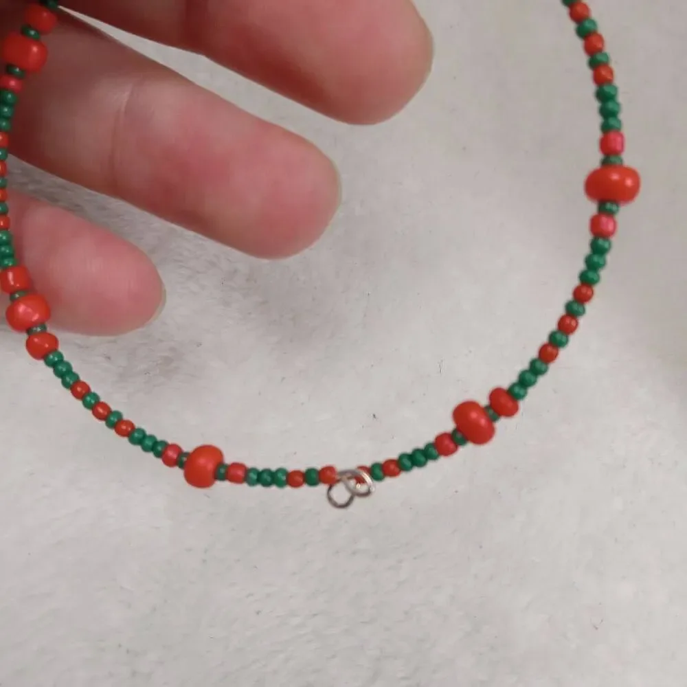 handcrafted red green